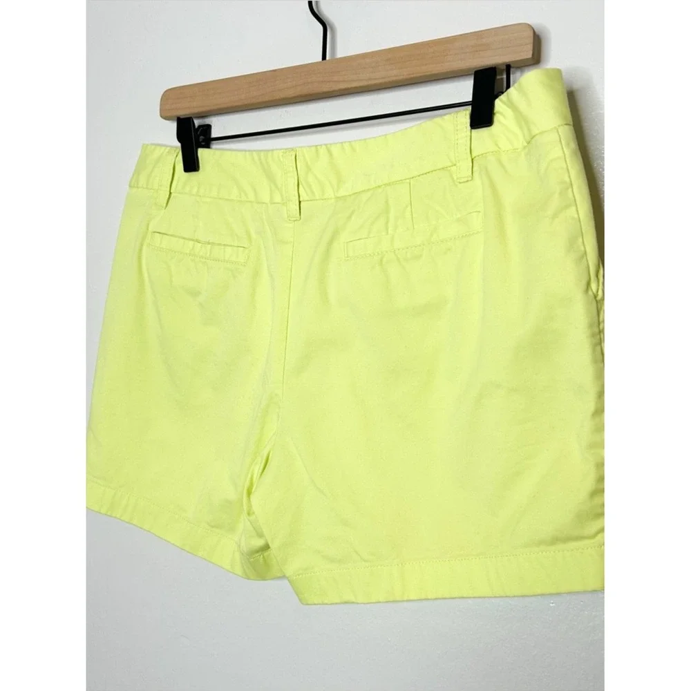 Caslon Nordstrom Women's Colorful Neon Yellow‎ Green Shorts 10